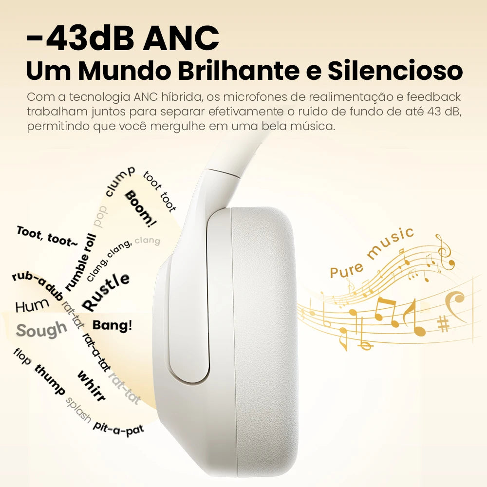 NOVO Haylou S30 – Bluetooth 5.4, Cancelamento de Ruído, 80h de Som Potente